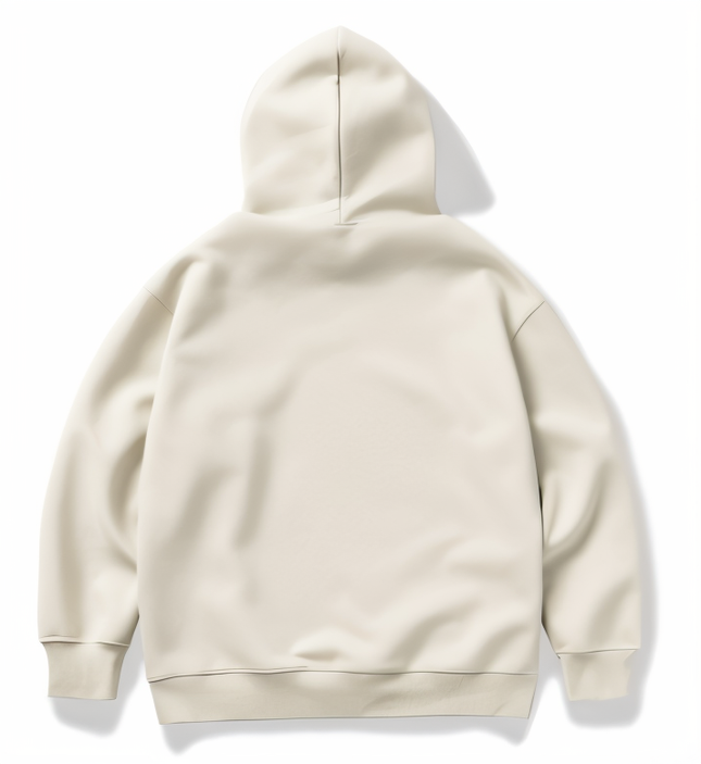 Cross Embroidery Loose Hooded Sweater for Men – Casual Cotton Blend Pullover Hoodie