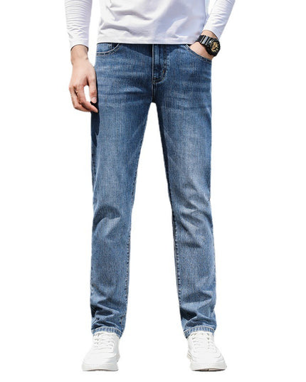 Soft And Comfortable Straight Stretch Jeans