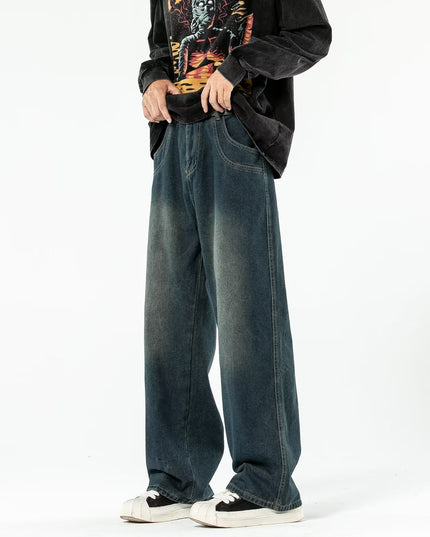 Vintage Blue Washed Men's Loose