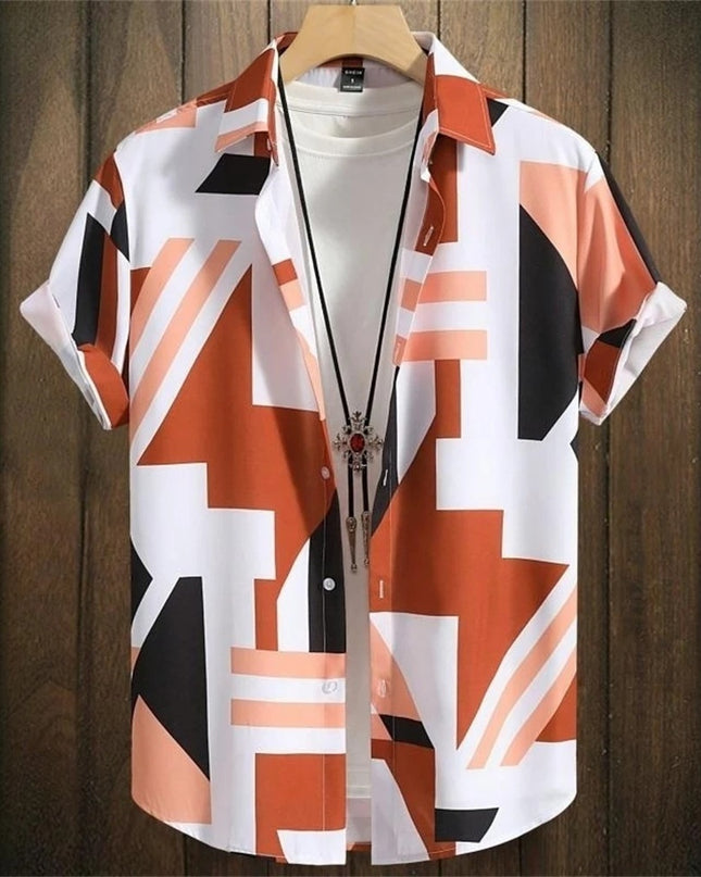 Men's 3D Digital Stitching Printing Shirt
