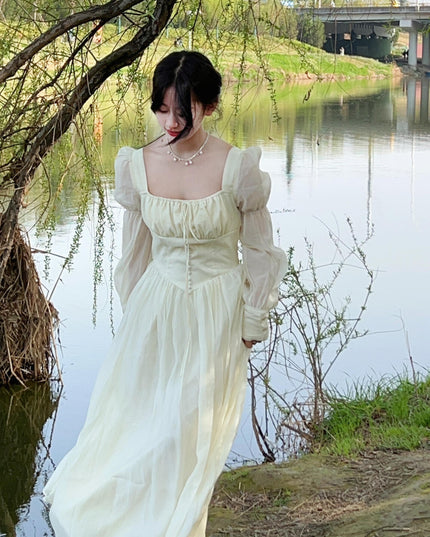 Seaside Beach Vacation Style Adult Lady Like Woman Temperament Dress