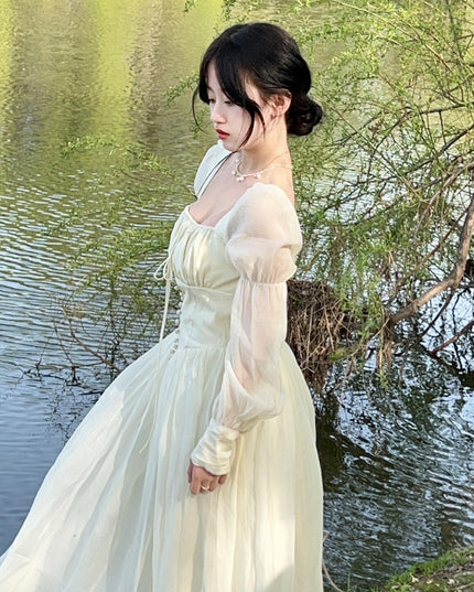 Seaside Beach Vacation Style Adult Lady Like Woman Temperament Dress