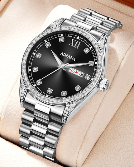 Log Series Diamond Disc Quartz Women's Watch