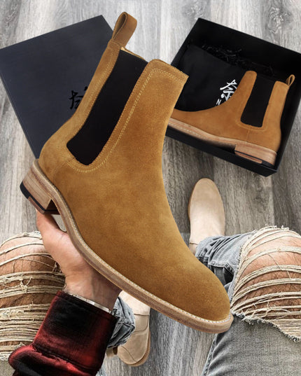 Handmade Boots Men's Genuine Leather Retro