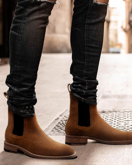 Handmade Boots Men's Genuine Leather Retro