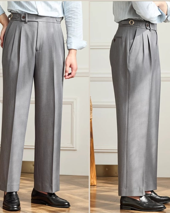 Wide-leg Casual Pants Breathable Non-ironing High Waist Loose Trousers