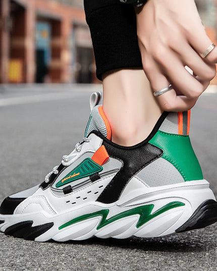 Men's Leather Surface Light And Versatile Sports Casual Shoes