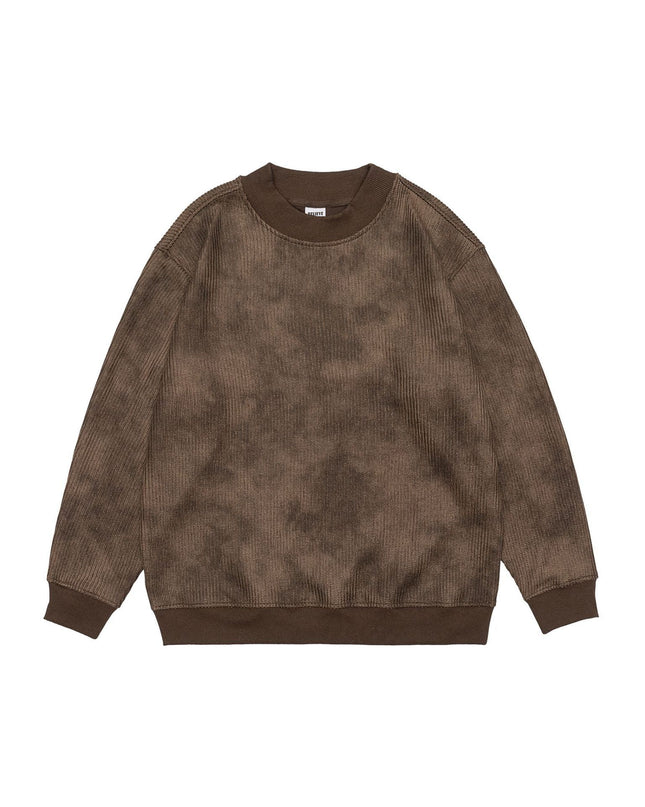 Heavy Knitted Round Neck Sweater Trendy Idle Style All-match Loose Couple's Tops