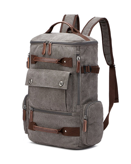 Men's Backpack Vintage Canvas Backpack  Men's Travel Bags Large Capacity Backpack Laptop Backpack
