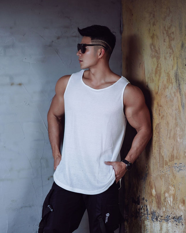 Leisure Running Workout Fitness Basketball Quick-drying Stretch Solid Color Light Board Sleeveless Vest