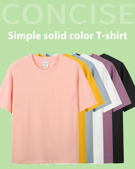 Double Yarn Combed Cotton 210g Blank Light Board T-shirt
