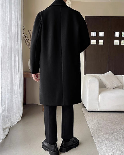 Affordable Luxury Style Mid-length Loose Trendy Woolen Coat