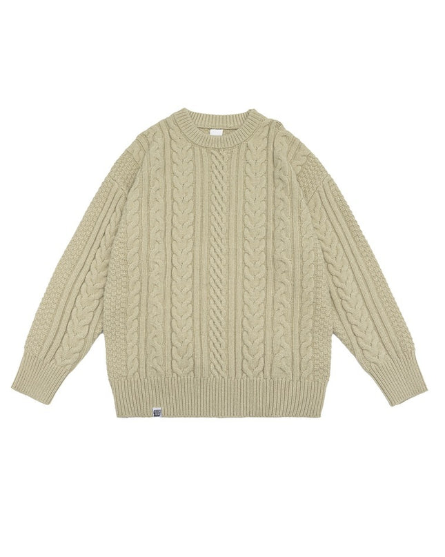 Japanese-style Retro Brocade Same Round Neck Sweater