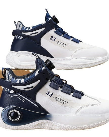 Autumn And Winter Youth Rotating Button Sports Running Shoes