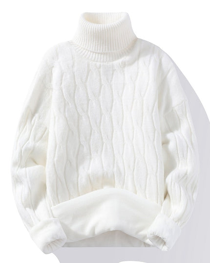 High Neck Velvet Thickening Thermal Sweater