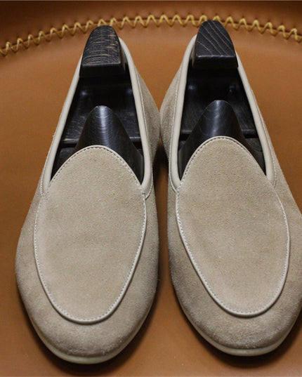 Men's Casual Retro Leather Slip On Shoes