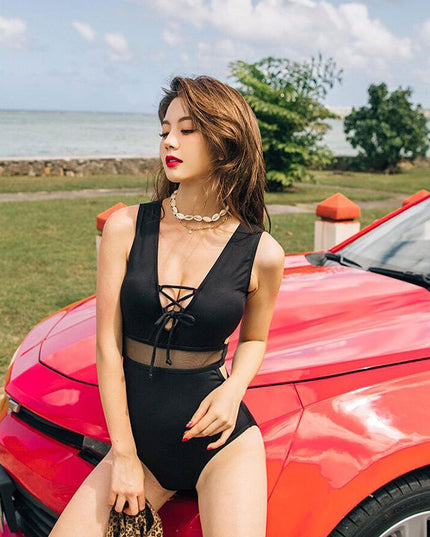 Bikini New Sexy Bikini Hot Spring Swimming Suit High Waist