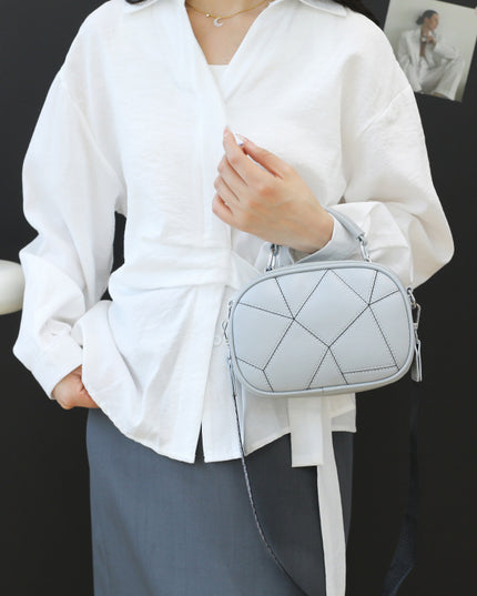 Fashion Three-layer Retro Trendy Patchwork Small Bag
