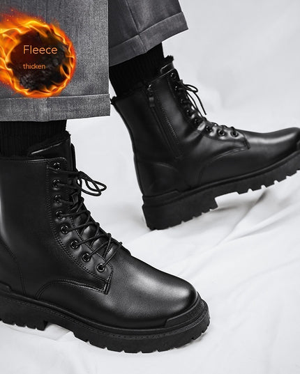 Martin Boots Men's Shoes Velvet Thermal And Thickening Cold-proof