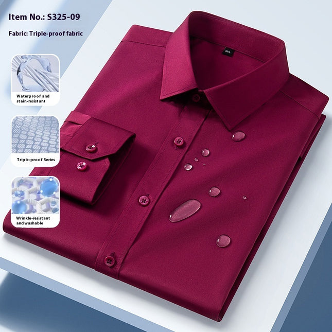 Three-proof Long-sleeved Shirt Men's Clothing