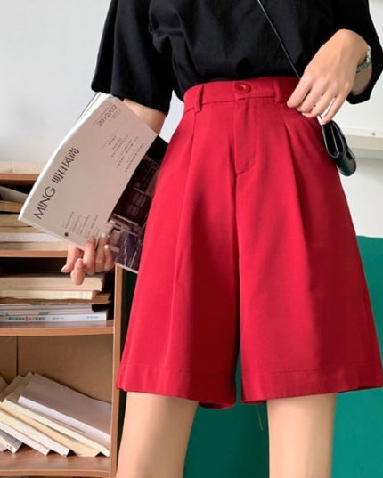 Casual Straight-leg Fifth Wide-leg Pants