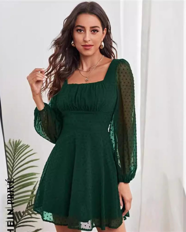 High Waist Temperament Elegant Commuter Female Dress