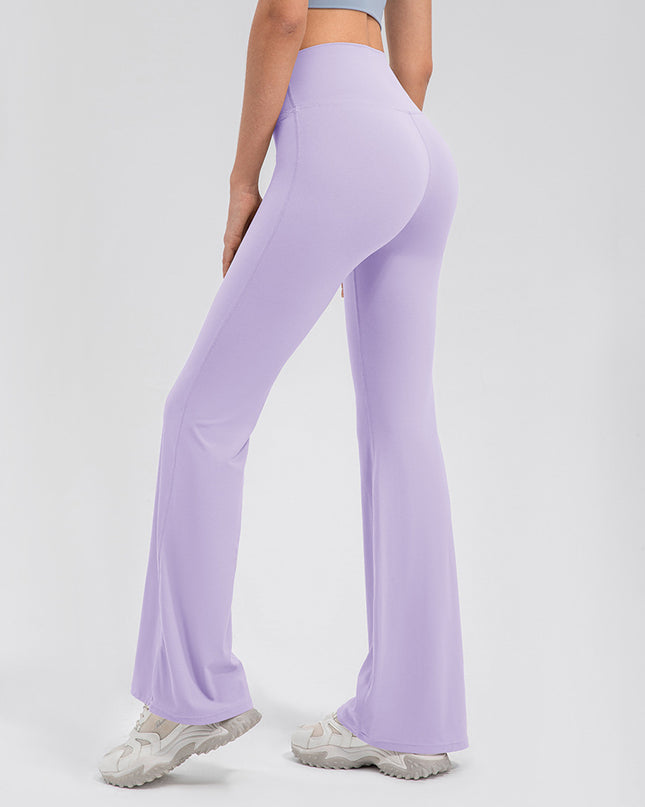 Female High Waisted Hip Lifting Micro Trumpet Yoga Pants