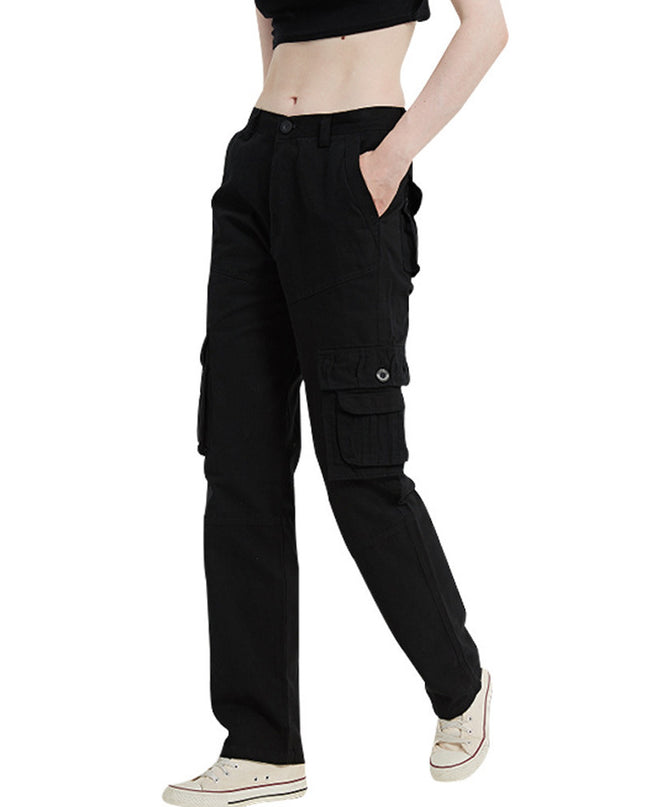 European And American Plus Size Women's Multi-pocket Sports Pants