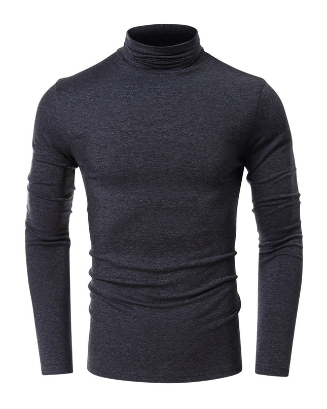 Turtleneck Men's European And American Long Sleeve T-Shirt