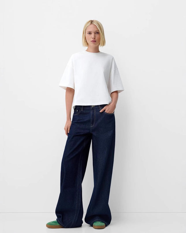 Early Autumn Mid Waist All-matching Straight Pants