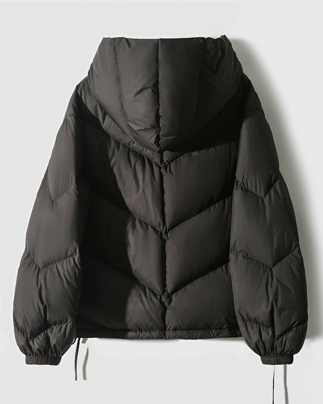Hooded Small Puffer Jacket Coat