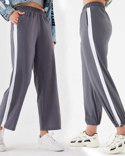 Spring And Summer Cool Sunscreen High Waist Slimming Casual Pants