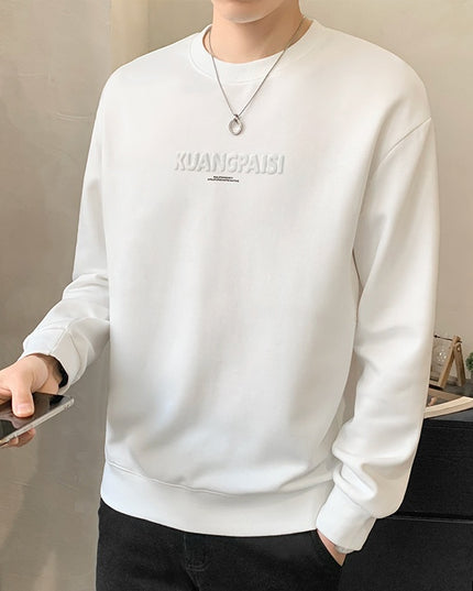 Round Neck Heavy Sweater For Men Spring And Autumn New