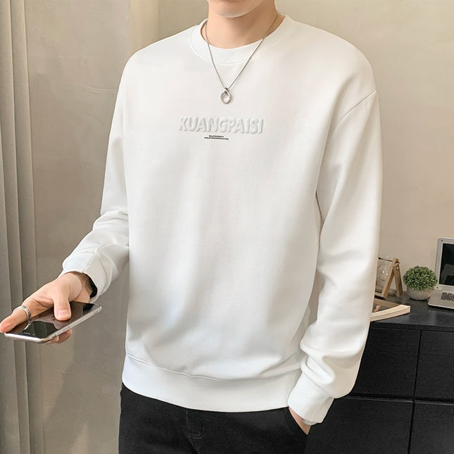 Round Neck Heavy Sweater For Men Spring And Autumn New