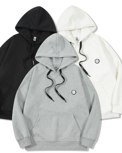 New Waffle Hooded Men's Thick Casual Top