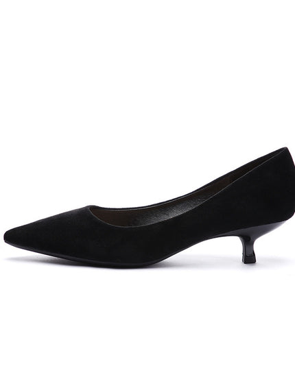 Black High Heels Women's Stiletto Work Shoes