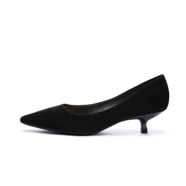 Black High Heels Women's Stiletto Work Shoes
