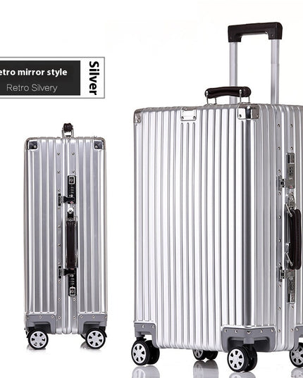 Aluminum Magnesium Luggage Password Trolley Case