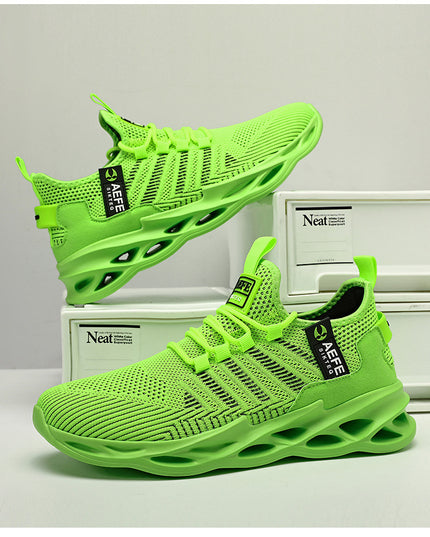 Mesh Breathable Casual Men's Korean Style Plus Size Light Running Shoes