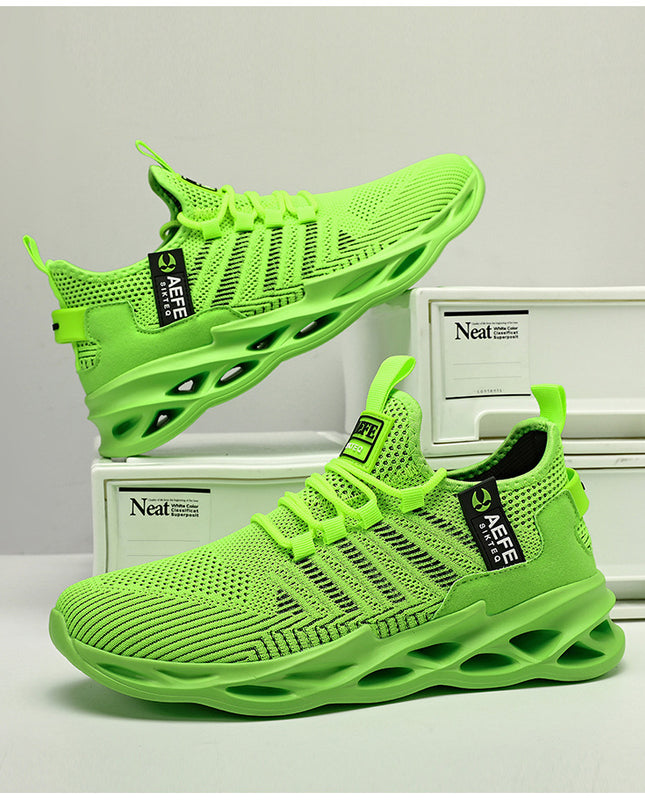 Mesh Breathable Casual Men's Korean Style Plus Size Light Running Shoes