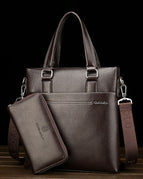 Set of vertical brown