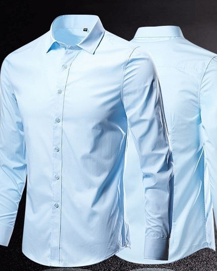 Simple Trendy Long-sleeve Slim Shirt