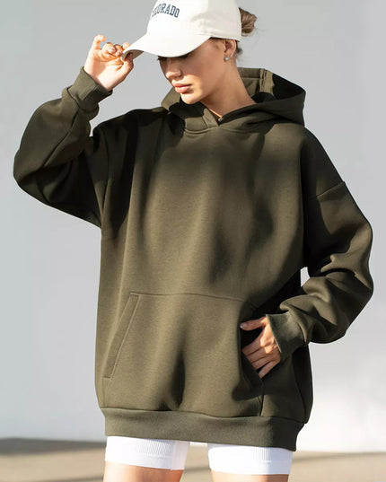 Women's Long-sleeved Hooded Sweater