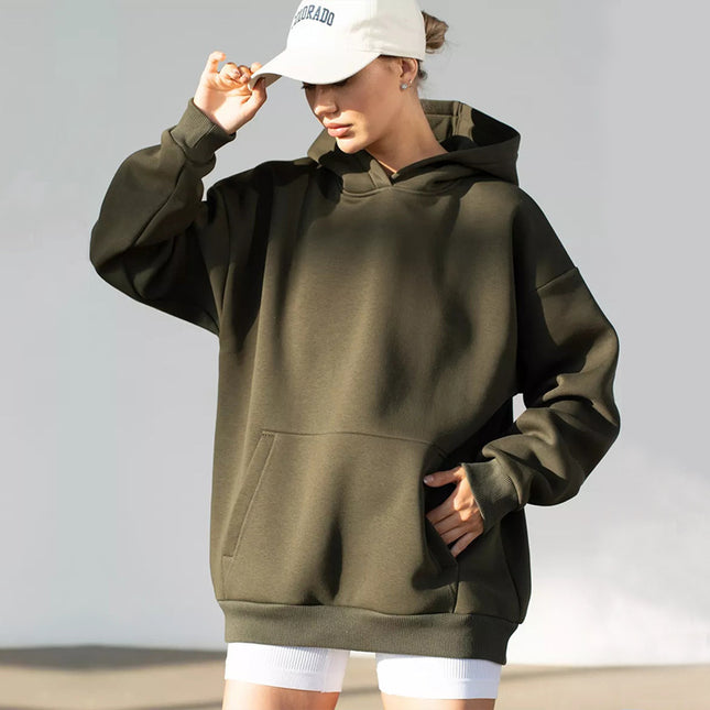 Women's Long-sleeved Hooded Sweater