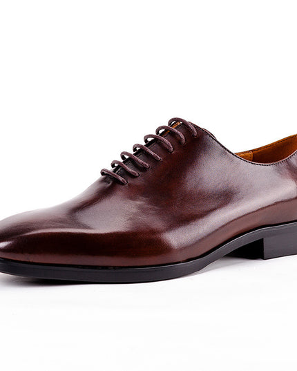 Formal Business Leather Shoes Men's Leather Black Pointed Toe Oxford