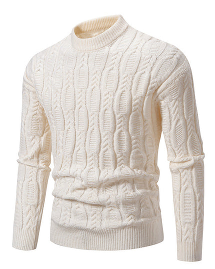 Men's Fashionable Warm Casual Round Neck Sweater
