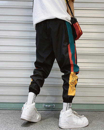 summer men's sports pants Korean version of the trend loose casual Harlan sweatpants men's beam feet pants men's tide