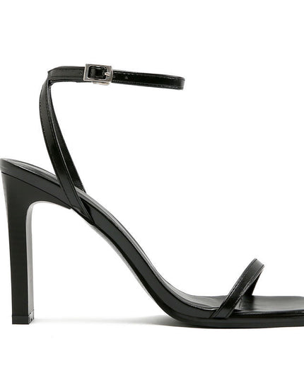 Roman Sandals Fashion Square Toe With High Heels Fairy Style Wild Thick Heel