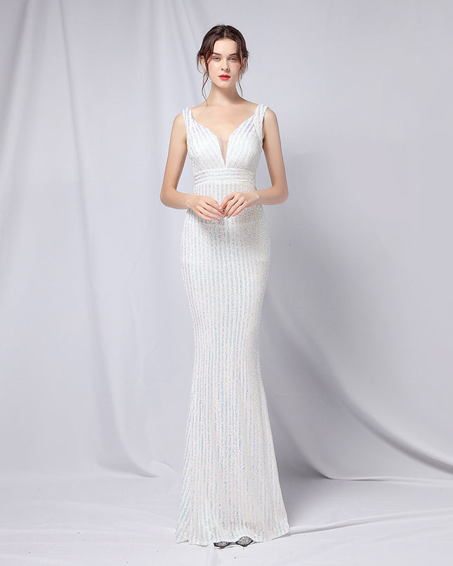 New Sequined Fishtail Long Dress