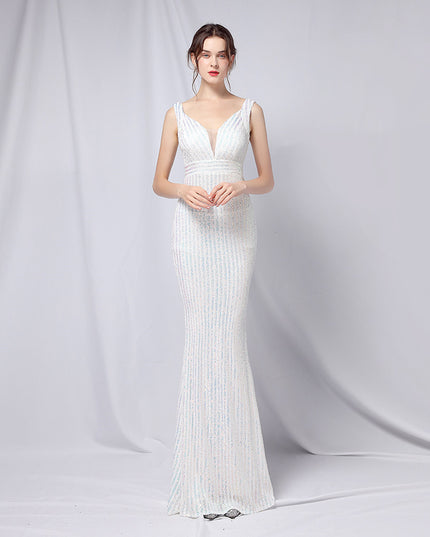 New Sequined Fishtail Long Dress